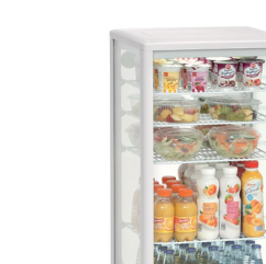 Mini-Vitrine Réfrigérée 98L - Distributeur D'Eau Et Boissons - Idéal Pour Bureau, Petit Commerce