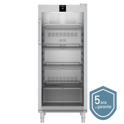 RéfrigérateUr Vitrée GN 2/1 Ventilé Inox 600L