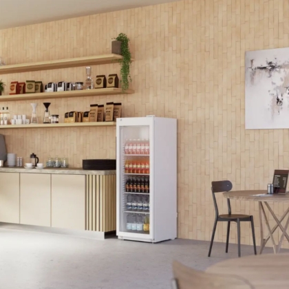 Armoire à Boissons Ventilée Vitrée 347L Blanc