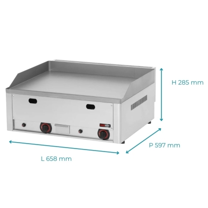 Plaque de cuisson 65x48 - Plateau Lisse - Gaz