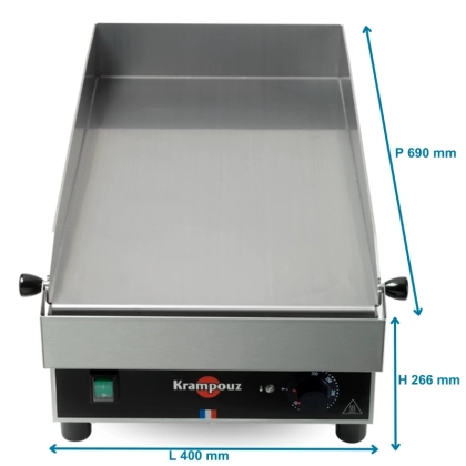 Plancha Électrique Professionnelle Profondeur 640 mm - Déclassé