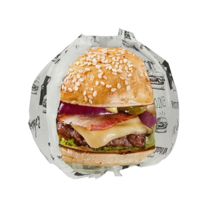 Emballage Burger Pleatpak - XL Snack