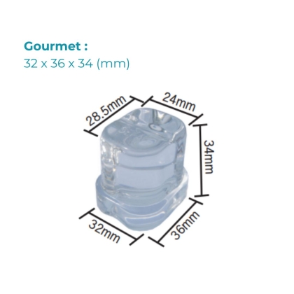 Machine à glaçons gourmet sous comptoir 31kg/j - 50Hz