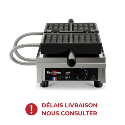 Gaufrier électrique ouverture 180° - basculement avant / arrière - 4 x 5 Liège