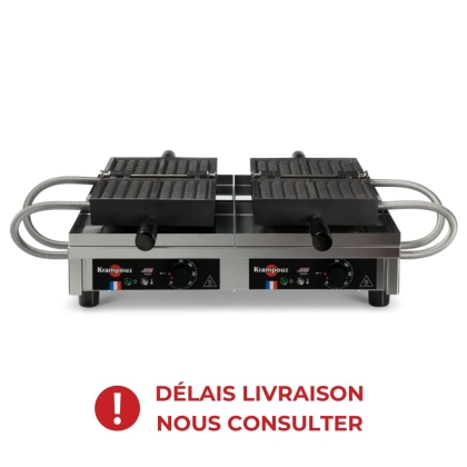 Gaufrier électrique double - 4 x 7 Bruxelles
