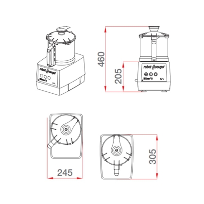 Blixer 3 Robot Coupe - 3,7 L