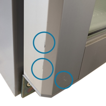 Armoire positive inox ventilée, porte vitrée, 347L, Liebherr - Déclassé