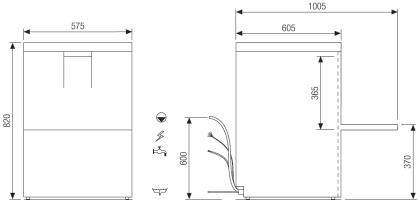 Lave-Vaisselle Professionnel - 6,8 kW - Triphasé - SteelTech