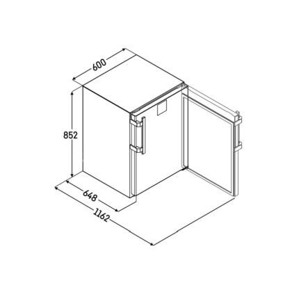 Armoire Réfrigérée Positive Encastrable Inox Classe Energie A 127L