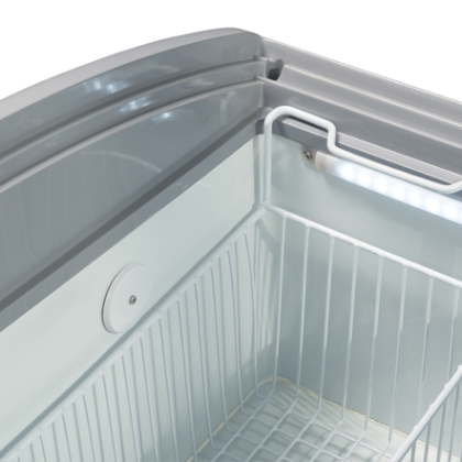 Congélateur coffre 300 L - Portes vitrées coulissantes