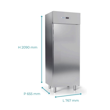 Armoire positive compacte GN2/1, cuve inox - 700L