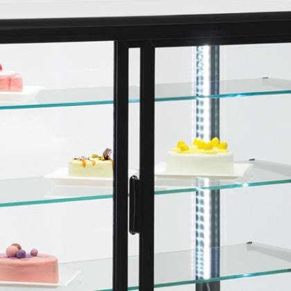 Vitrine Réfrigéré Service Noir - 286L
