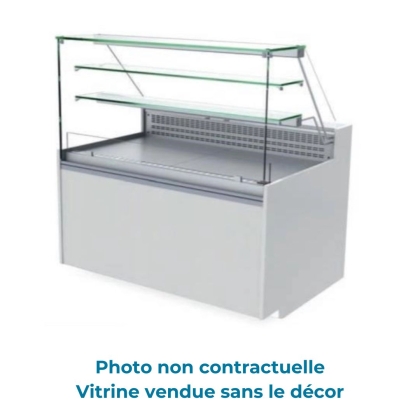 Vitrine Réfrigérée Ventilée Sans Réserve, Vitrage Bas