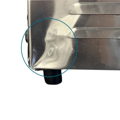 Plancha électrique professionnelle Chrome 50X47Cm - Déclassé