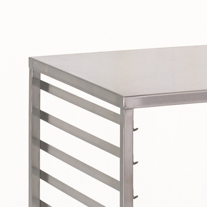 CHARIOT GN2/1 AVEC TABLETTE