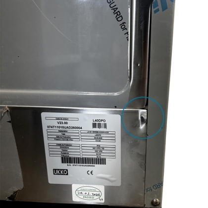 Lave Verre 40x40 avec Pompe de Vidange et Doseur de produit de lavage - Déclassé