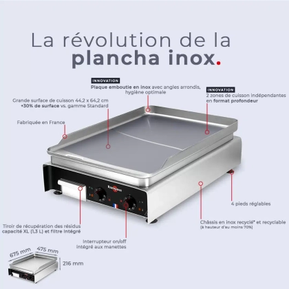 Plancha profondeur - électrique triphasé P17