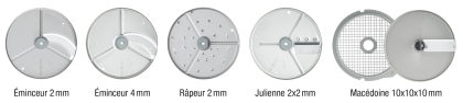 Pack Essential 6 disques pour Coupe-Légumes
