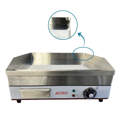 Plancha électrique professionnelle Chrome 50X47Cm - Déclassé