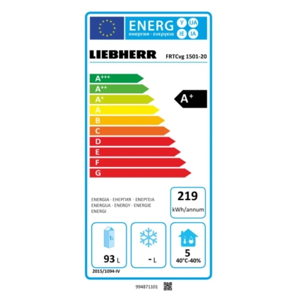 Armoire Réfrigérée Positive Encastrable Inox Classe Energie A 124L