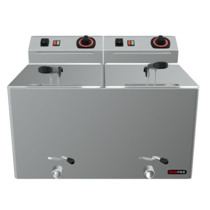 Friteuse électrique double à poser, 2x8 L - 400V/3N