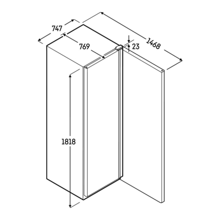 RéfrigérateUr GN 2/1 Ventilé Noir 571L