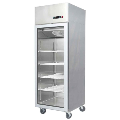 Armoire réfrigérée négative vitrée 600L Inox