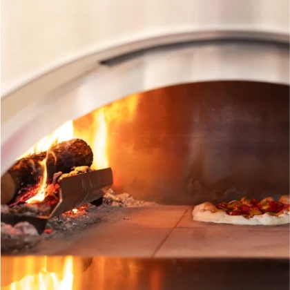 Four à pizza bois + socle, 4 pizzas - Alfa Quick