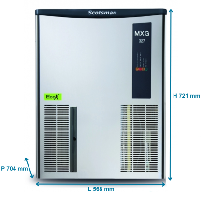 Machine à Glaçons Gourmets Xsafe 150Kg/Jour