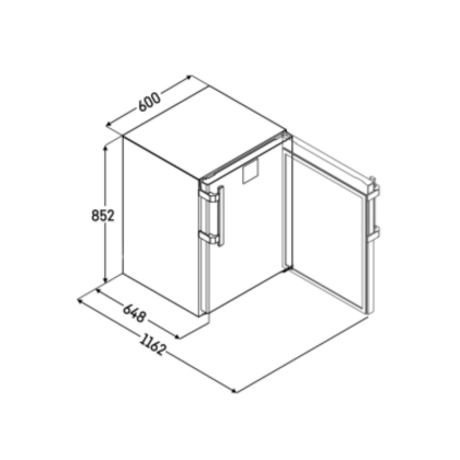 Congélateur Table Top à Paniers Encastrables Classe Energie A 101L