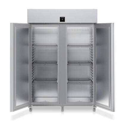 Armoire positive GN2/1, cuve inox emboutie, 2 portes - 1360L