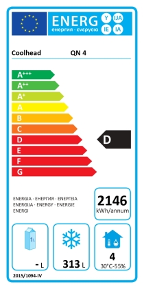 Armoire congélateur ventilée inox - 450 L