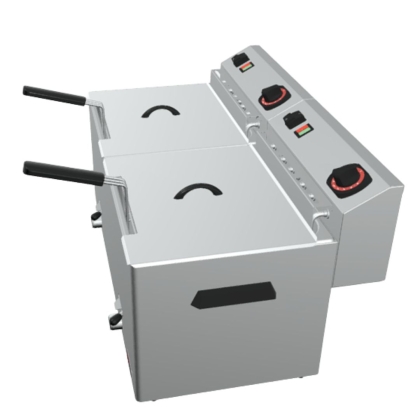 Friteuse électrique double à poser, 2x11 L - 400V/3N