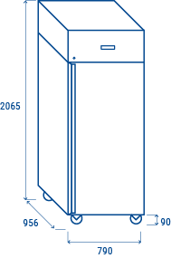 Armoire de Conservation de Crème Glacé 650L - 1000W