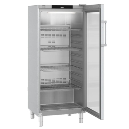 RéfrigérateUr Vitrée GN 2/1 Ventilé Inox 600L