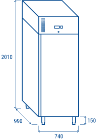 Armoire Pâtisserie Négative 800L Euronorme