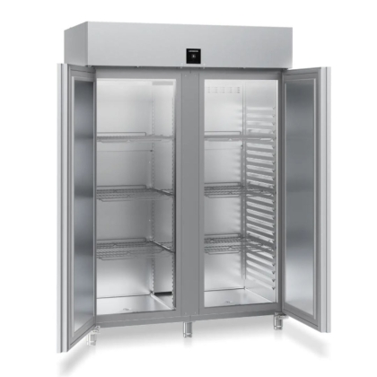 Armoire positive GN2/1, cuve inox emboutie, 2 portes - 1360L