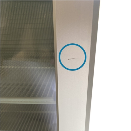 Armoire positive inox ventilée, porte vitrée, 347L, Liebherr - Déclassé