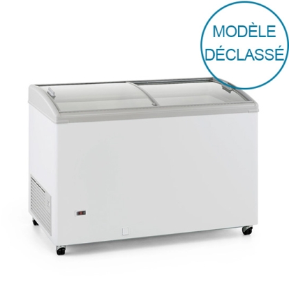 Congélateur crème glacée, portes vitrées incurvées - 400 L  - Declassé