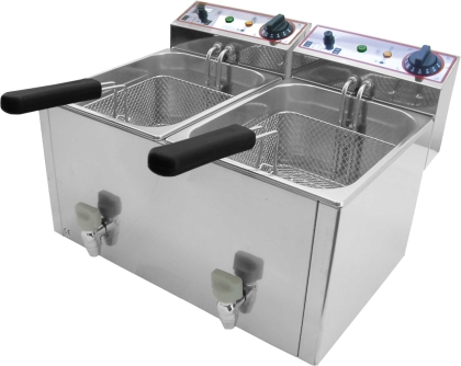 Friteuse Électrique Double 2x10L