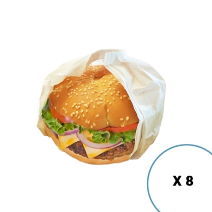 Pack 8 Boites Emballage Burger  L