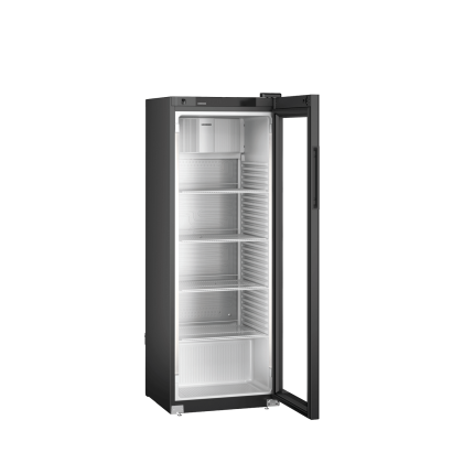 Armoire positive noire ventilée, porte vitrée, 347L - LIEBHERR