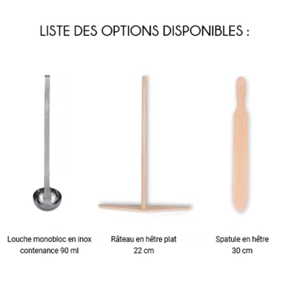 Crêpière Gaz Double Standard Châssis Carré 40 cm