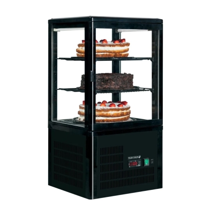 Vitrine Réfrigérée Noir Pour Comptoir 58L