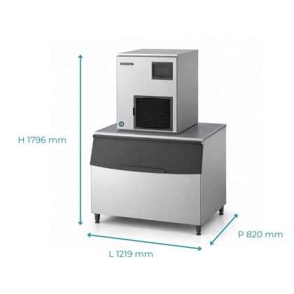 Machine à Glace En Grains 300Kg/J - Bac Stockage 275-340 Kg - Top kit