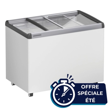 Congélateur coffre - 222 L - Porte coulissantes vitrées