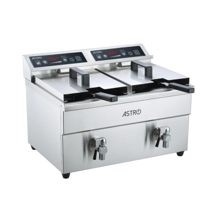 Friteuse induction double bac 2 x 8L - Déclassé