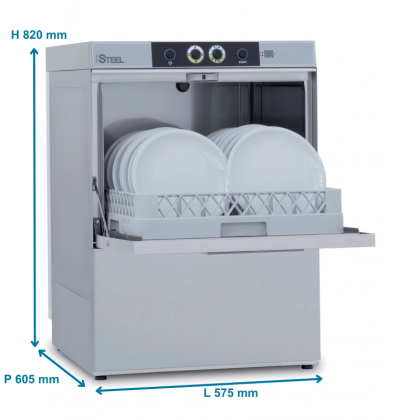 Lave-Vaisselle Professionnel Triphasé - Pompe de Vidange - SteelTech