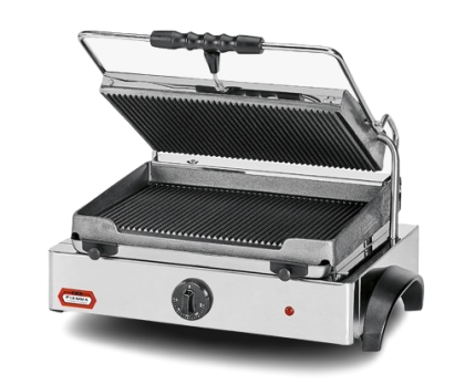 Grill Panini 3 kW - Plaque fonte lisse 