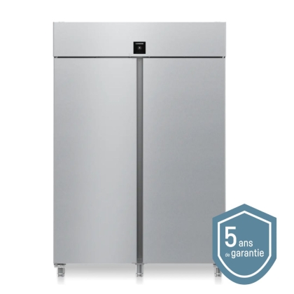 Armoire positive GN2/1, cuve inox emboutie, 2 portes - 1360L